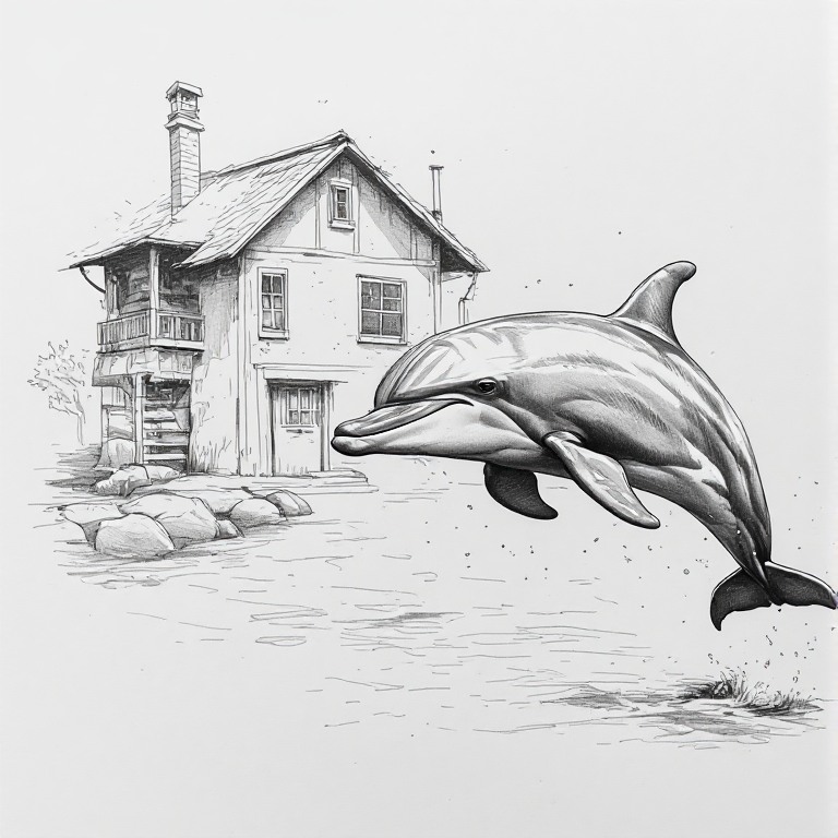 Dolphin House Logo